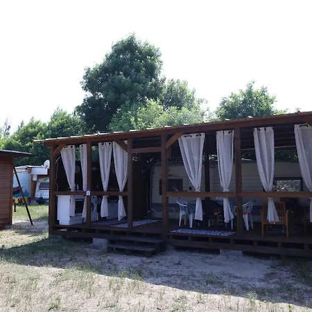 Sea Caravan On The Campsite *