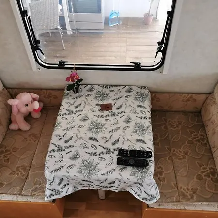 Sea Caravan On The Camping *