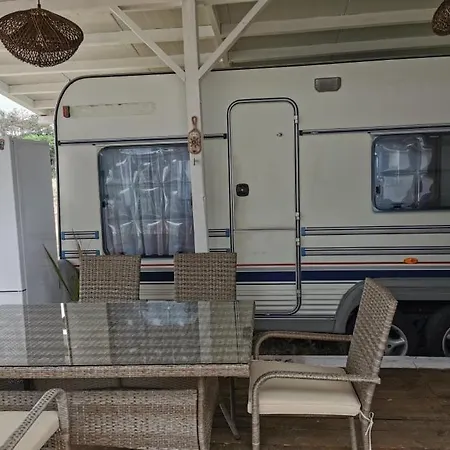 Sea Caravan On The Camping