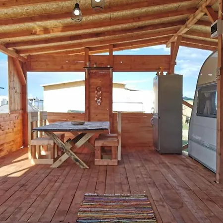 Sea Caravan On The Camping Kiten (Burgas)