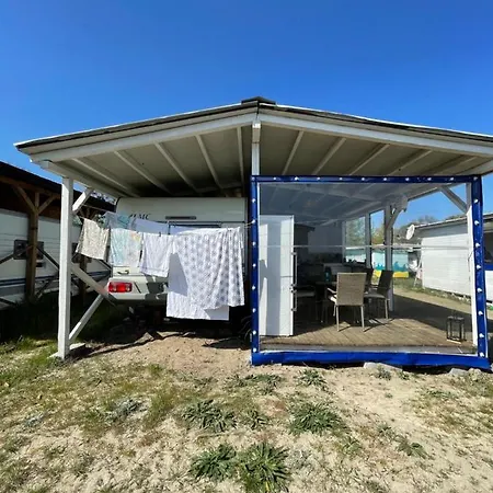 Sea Caravan On The Camping *