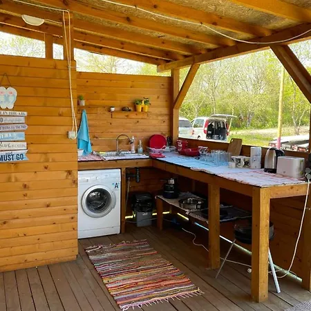 Sea Caravan On The Camping *
