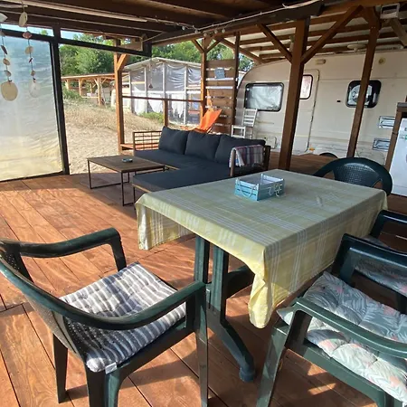 Sea Caravan On The Camping