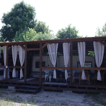 Sea Caravan On The Camping *